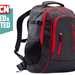 RST rucksack in black and red