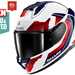 Shark Skwal i3 helmet in white, blue and red