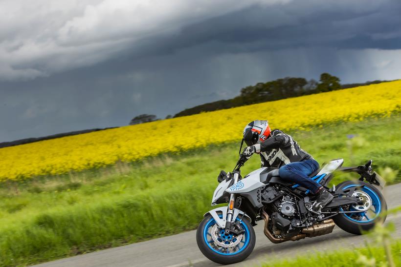 Suzuki GSX-8S ridden by rider 