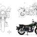 Honda GB350 patent drawings and CB350