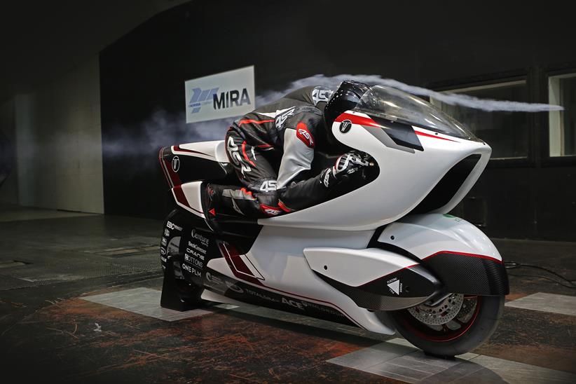 WMC250EV in the wind tunnel at MIRA