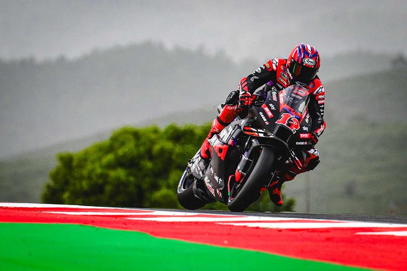 Maverick Vinales in action at Portimao.