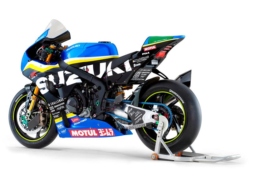 Rear view of Suzuki GSX-R1000R endurance race bike