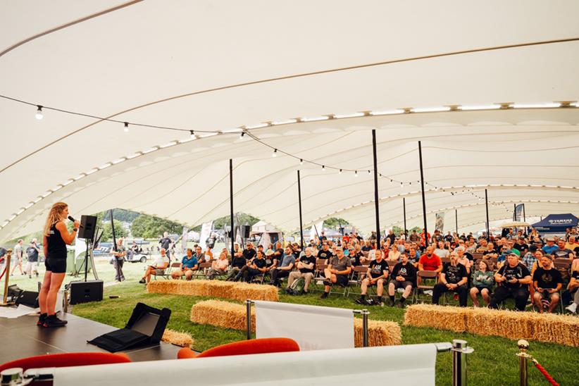 ABR Festival talk in a tent