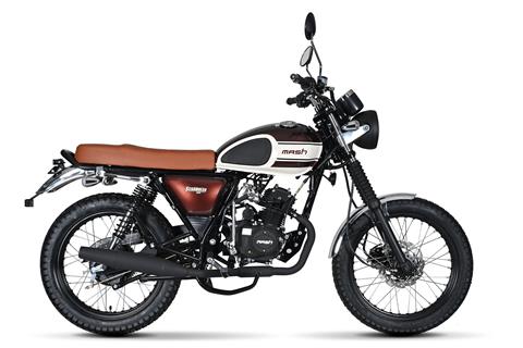 The Mash Scrambler 50 is so authentically old-school, it even has a kickstart