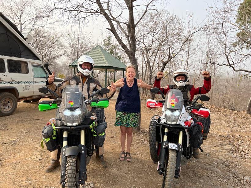 Derek and Paul on their Yamaha Tenere 700s