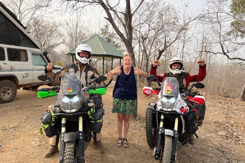 Derek and Paul on their Yamaha Tenere 700s