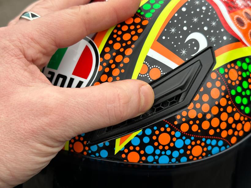 AGV K1 S brow air intake vents