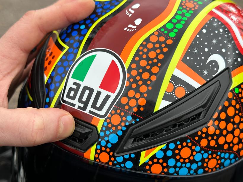 AGV K1 S brow vents and thermosplastic shell