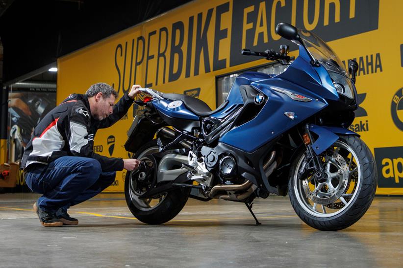 Jon Urry with the BMW F800GT