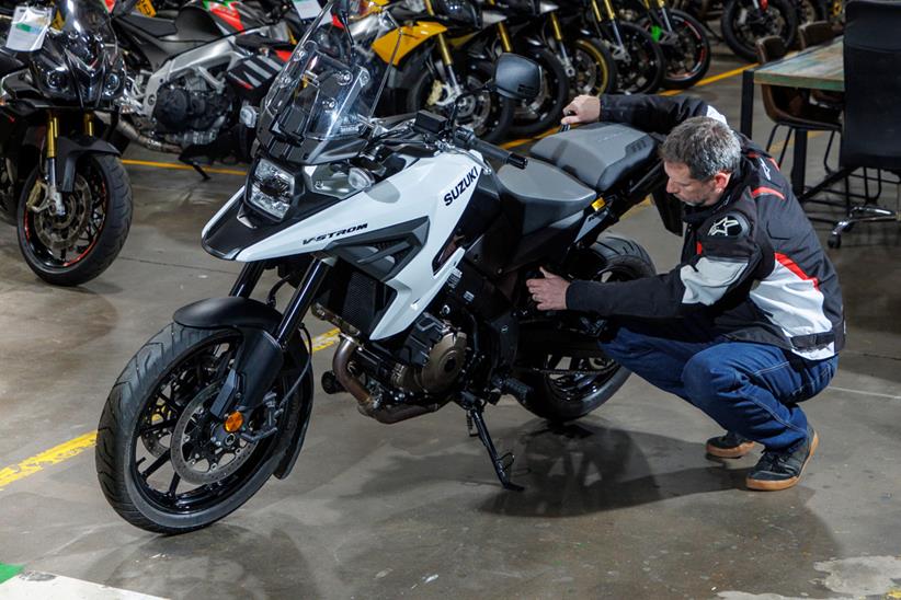 Jon Urry with the Suzuki V-Strom 1050