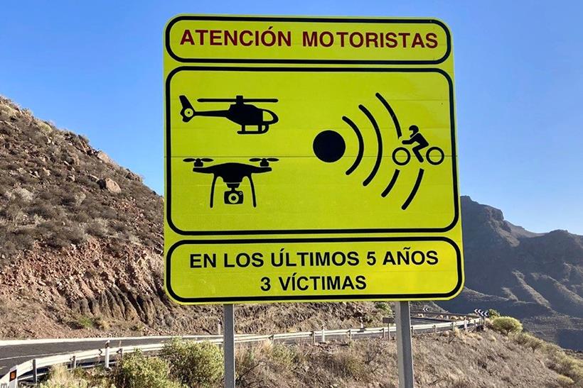 Warning signs for drops and drones