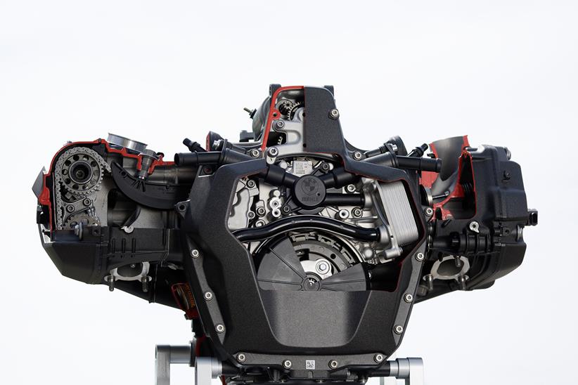 BMW R1300GS boxer twin engine is Euro5+ compliant