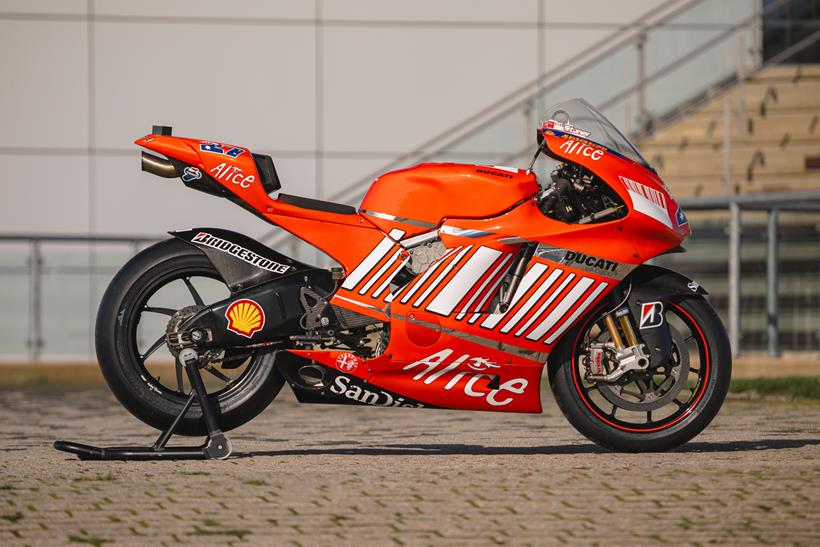 2007 ex-Casey Stoner Ducati MotoGP bike