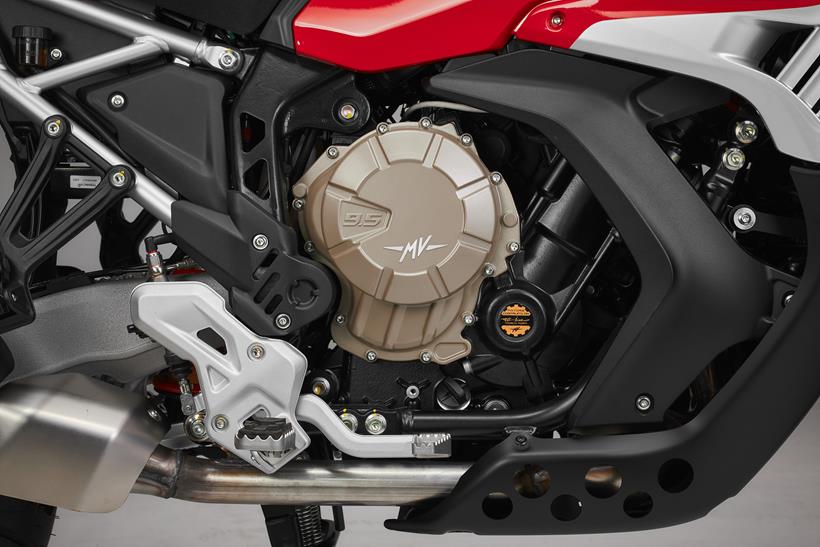 MV Agusta Enduro Veloce engine close up