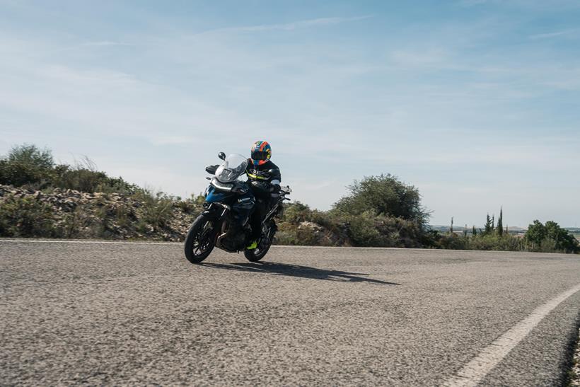 Michael Neeves road testing the Michelin Anakee Road tyres on a Triumph Tiger 1200 GT Pro