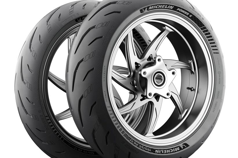 Press shot of the Michelin Power 6 tyres