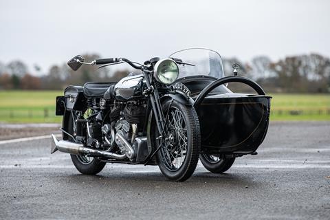 Brough sidecar outfit fetches top dollar as Ducati Grand Prix bikes fail to sell at Shuttleworth auction