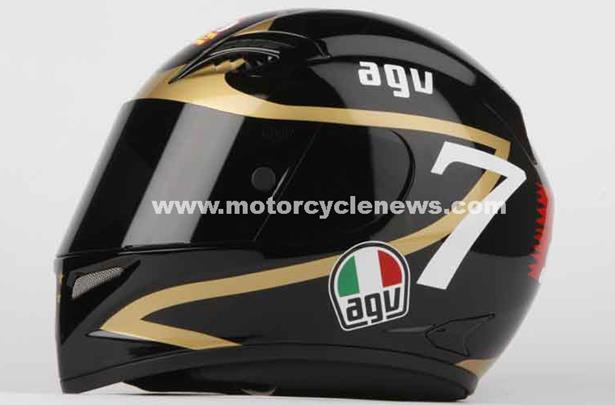 agv t2 barry sheene replica helmet