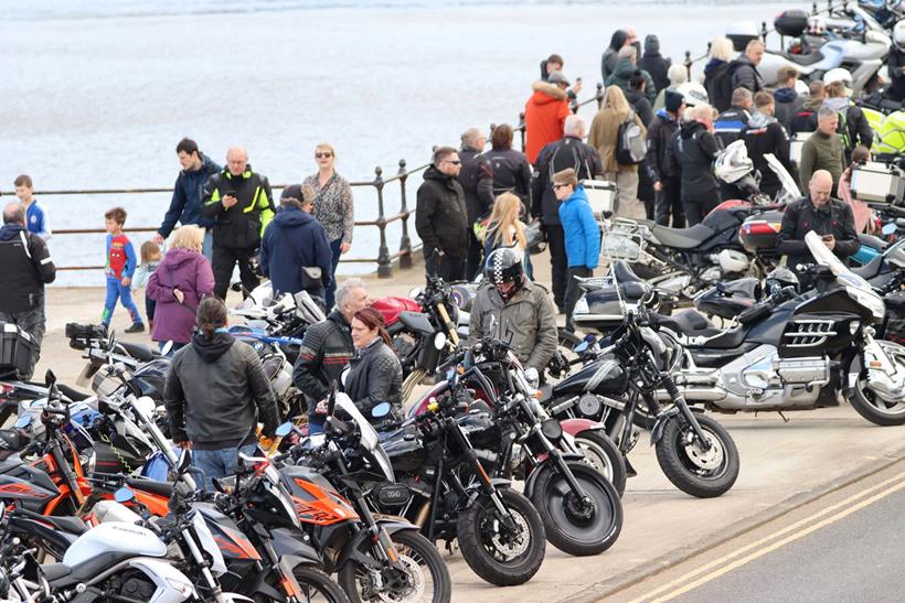 Bikes parked up at Scarborough sea front