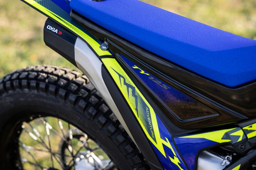 Sherco 125TY Long Ride exhaust