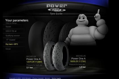 The new Michelin website helps choose the tyre best for you