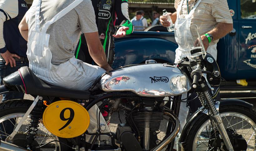 Manx Norton preped for classic racing