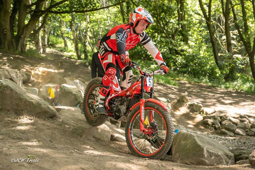 Competitor riding at Hooton during round one of the Summer Series - credit John Wilkinson