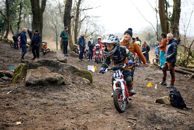 Young rider aboard their electric Oset