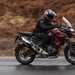 Triumph Tiger 1200 GT Pro right side action shot in the rain