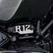 BMW R12 nineT close up of right handside R12 engine badge placement.