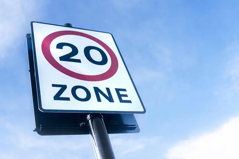 20mph limit sign