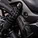 Kawasaki Eliminator 500 close up of rear suspension