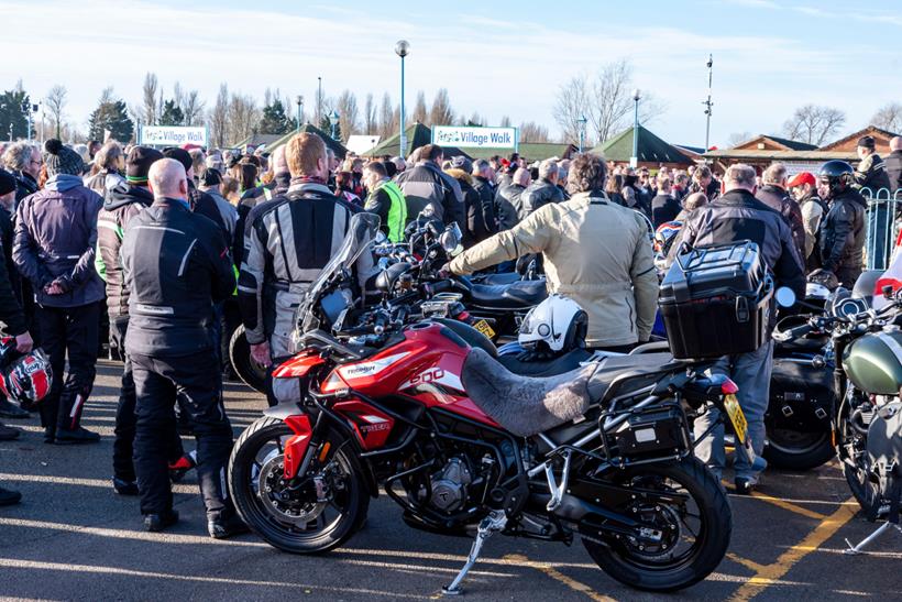 Bikers congregate at meet up