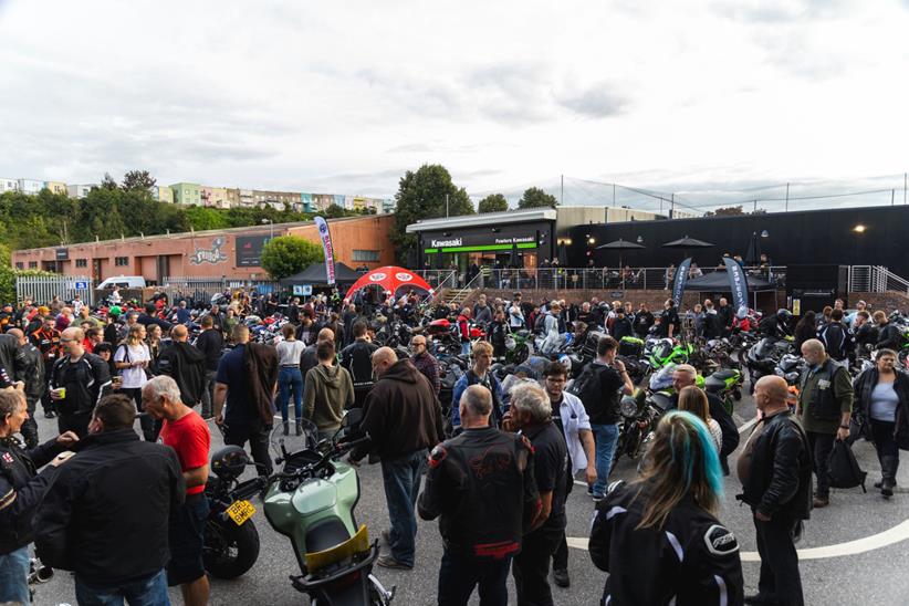 Crowd gathers at Bristol Bike Night