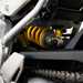 2024 Yamaha XSR900 GP detailed shot under seat of rear suspension