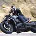 2024 Triumph Rocket 3 Storm turning right on the road