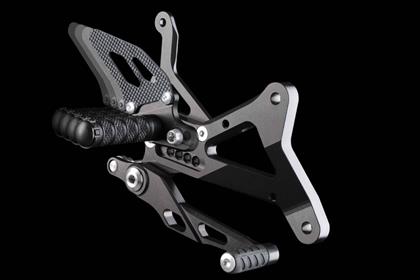 The Lightech rearsets are adjustable