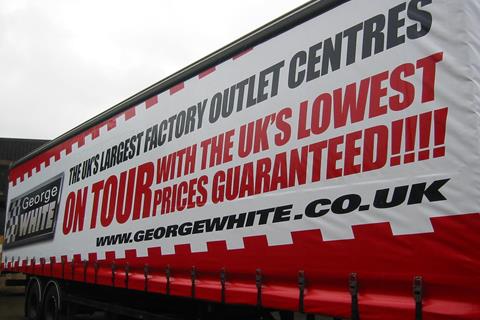 George White Factory Outlet goes on tour