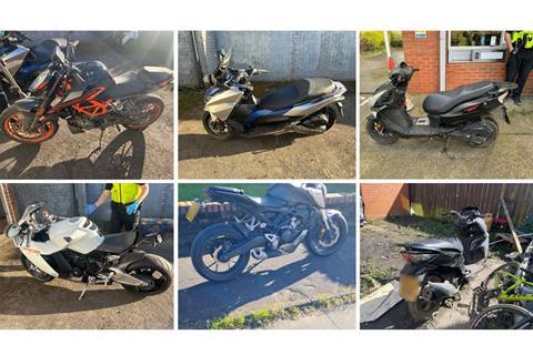 Northumbria Police continue tough stance on anti-social motorcycle use with 11 seizures in 48 hours