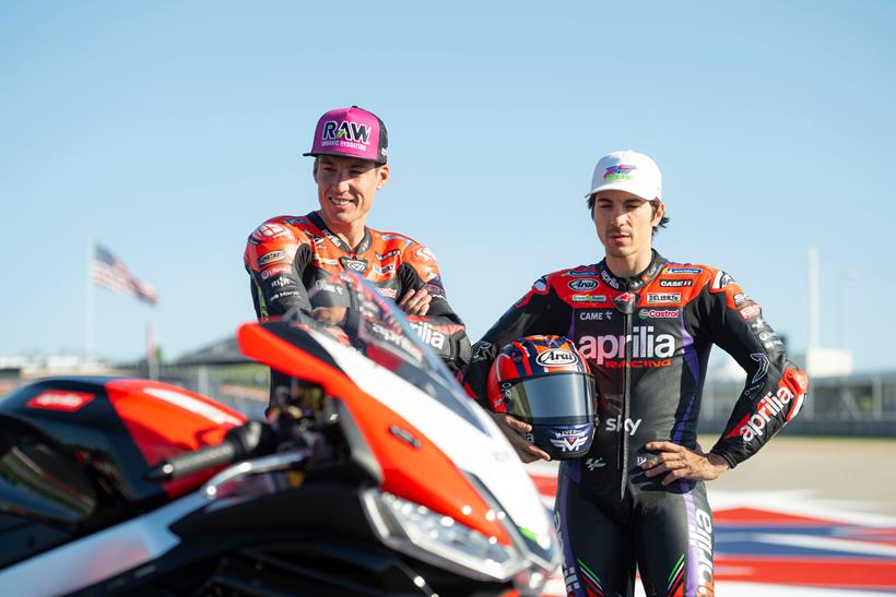 Special edition Aprilia RSV4 with Maverick Vinales and Aleix Espargaro