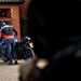 Thief watched motorcyclist storing his bike