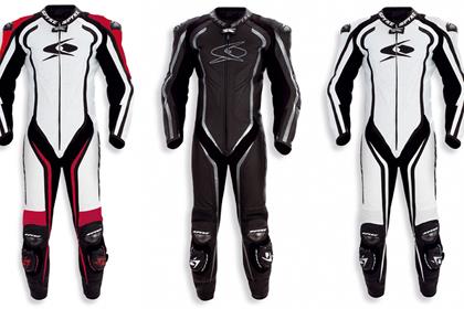 The new Spyke Blaster race suit comes in three colour options