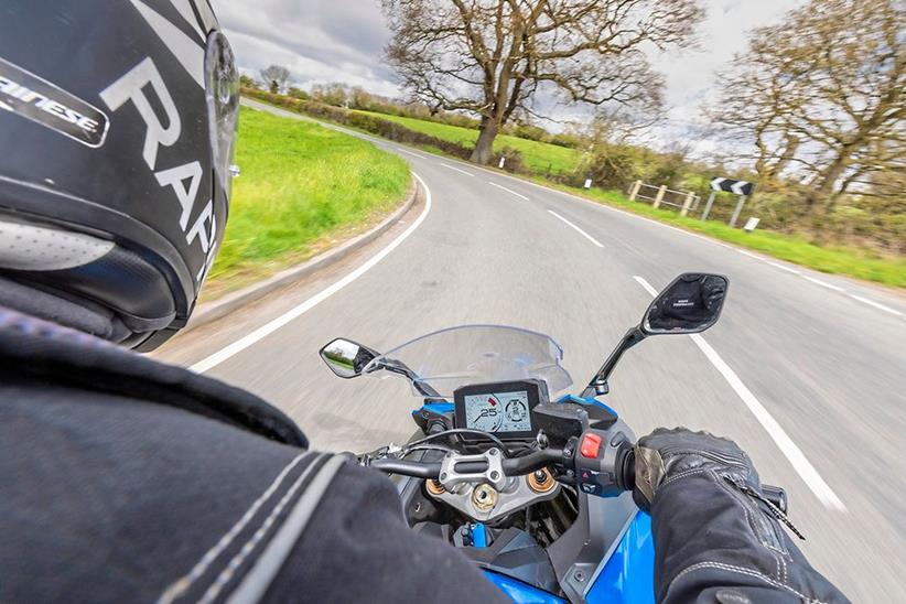 Bike POV cornering