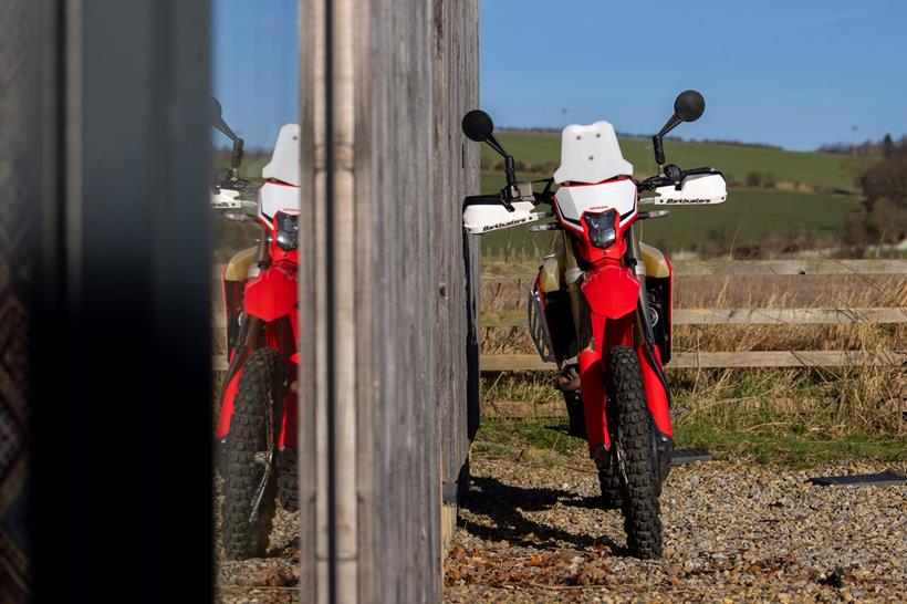 Frontal view of Honda CRF450L