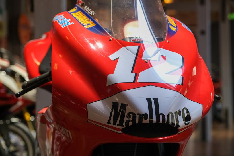 Troy Bayliss Ducati MotoGP bike front fairing. Credit: Dean Atkins Photography