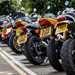 Motorcycles parked together