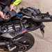 2024 BMW M1000XR Deep dive - detaield shot of rear bike storage, grab rails and tool kit