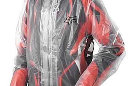 The Fox MX Fluid jacket can be stored under your seat