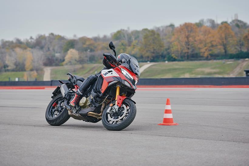 Ducati Multistrada cornering